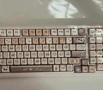 Kattenoortjes Keycaps met vijfzijdige dye-sublimation – Siamese Cat Small Bean Sand