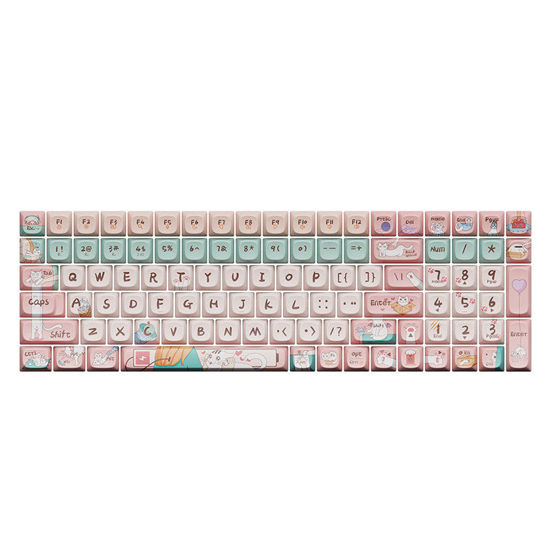 Original Theme keycaps voor mechanische toetsenborden (68/100) – hitte‑sublimatie