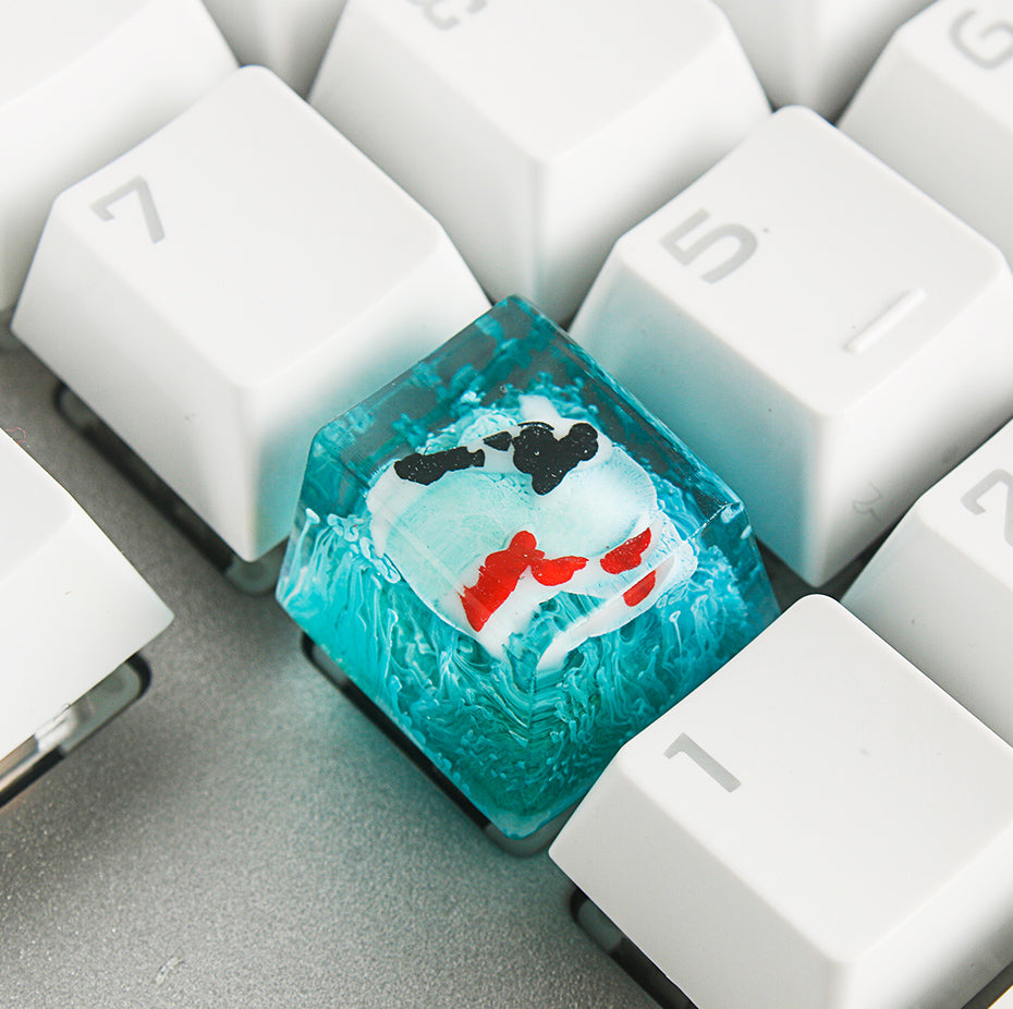 Scenery Koi Resin Keycap – Backspace/Spacebar – Cherry MX