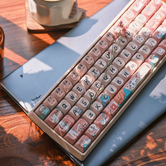 Original Theme keycaps voor mechanische toetsenborden (68/100) – hitte‑sublimatie