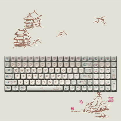 Original Theme keycaps voor mechanische toetsenborden (68/100) – hitte‑sublimatie