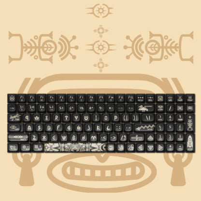 Original Theme keycaps voor mechanische toetsenborden (68/100) – hitte‑sublimatie