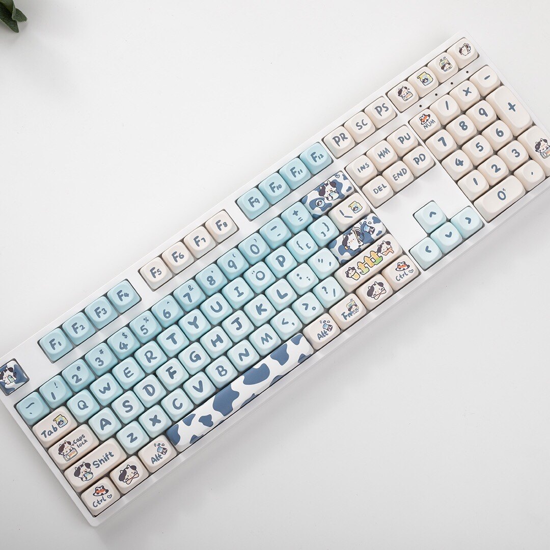 Small Square Milk Cow MOA Sublimation Keycaps – Koeienprint
