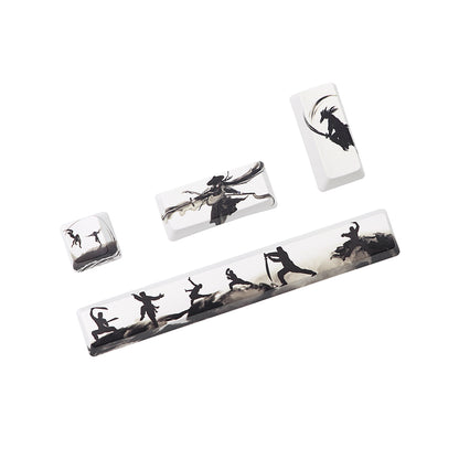 Minimalistische PBT Keycaps – Thermische Sublimatie (Set van 4)