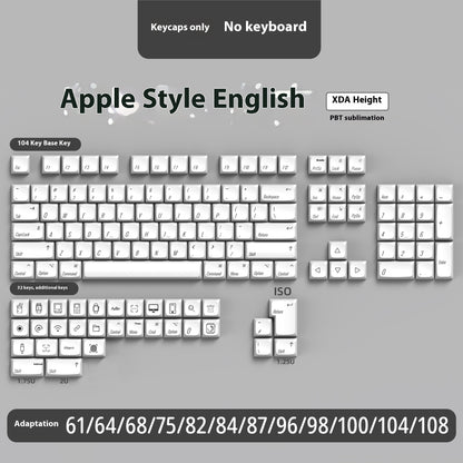 PBT Dye‑Sub Keycaps Set voor Mechanische Toetsenborden (136–139 toetsen)