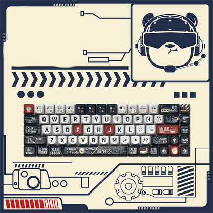 Original Theme keycaps voor mechanische toetsenborden (68/100) – hitte‑sublimatie