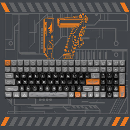 Original Theme keycaps voor mechanische toetsenborden (68/100) – hitte‑sublimatie