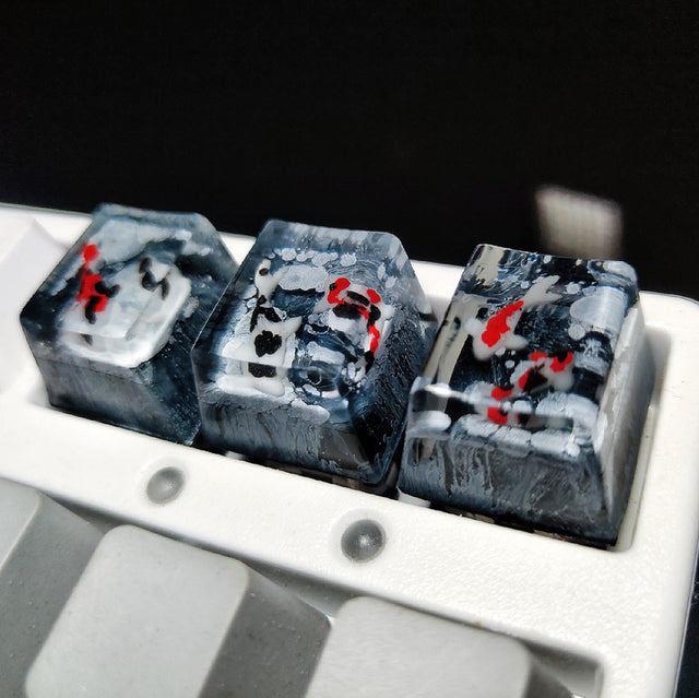 Scenery Koi Resin Keycap – Backspace/Spacebar – Cherry MX