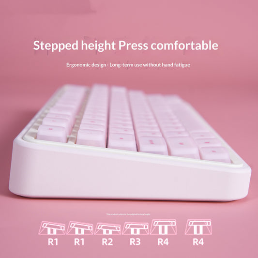 Miao Jian She Silicone Keycaps – Roze (113 toetsen)