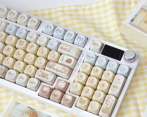 Milk Tea Little Bear Keycap – PBT (MOA-profiel)