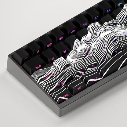 High Mountain Keycaps – PBT, originele fabriekshoogte, zijgegraveerd (130-delig)