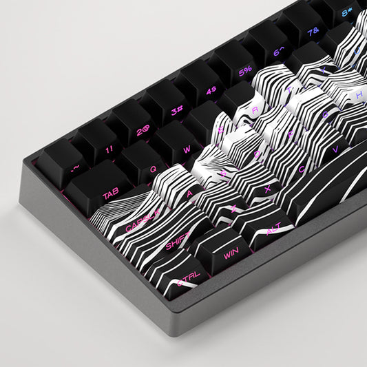 High Mountain Keycaps – PBT, originele fabriekshoogte, zijgegraveerd (130-delig)