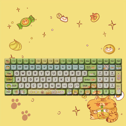 Original Theme keycaps voor mechanische toetsenborden (68/100) – hitte‑sublimatie
