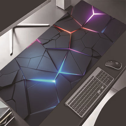 Oversized Gaming Muismat 3D – Anti‑slip & Lock‑Edge (Natuurlijk Rubber)
