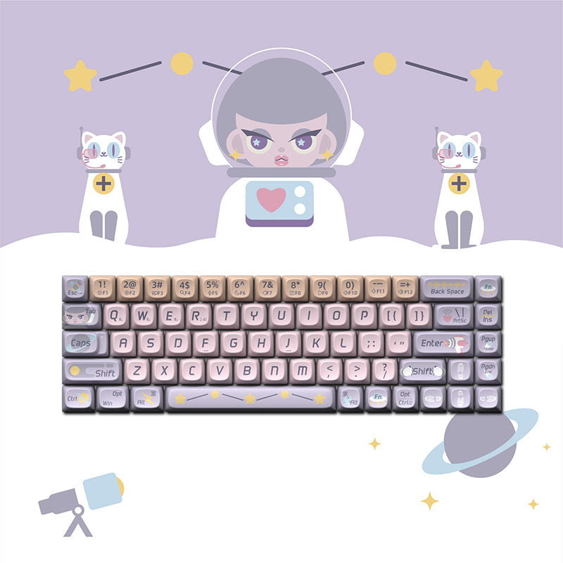 Original Theme keycaps voor mechanische toetsenborden (68/100) – hitte‑sublimatie
