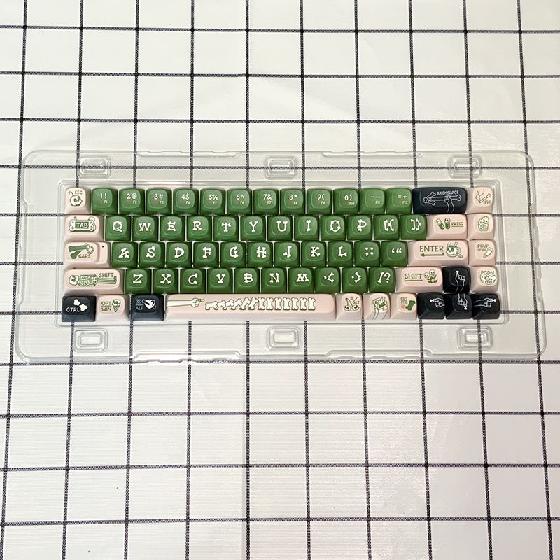 Original Theme keycaps voor mechanische toetsenborden (68/100) – hitte‑sublimatie