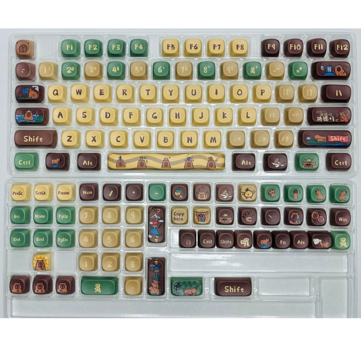 Capabala Girl MOA Height Keycap Set – 130 keycaps voor mechanische toetsenborden