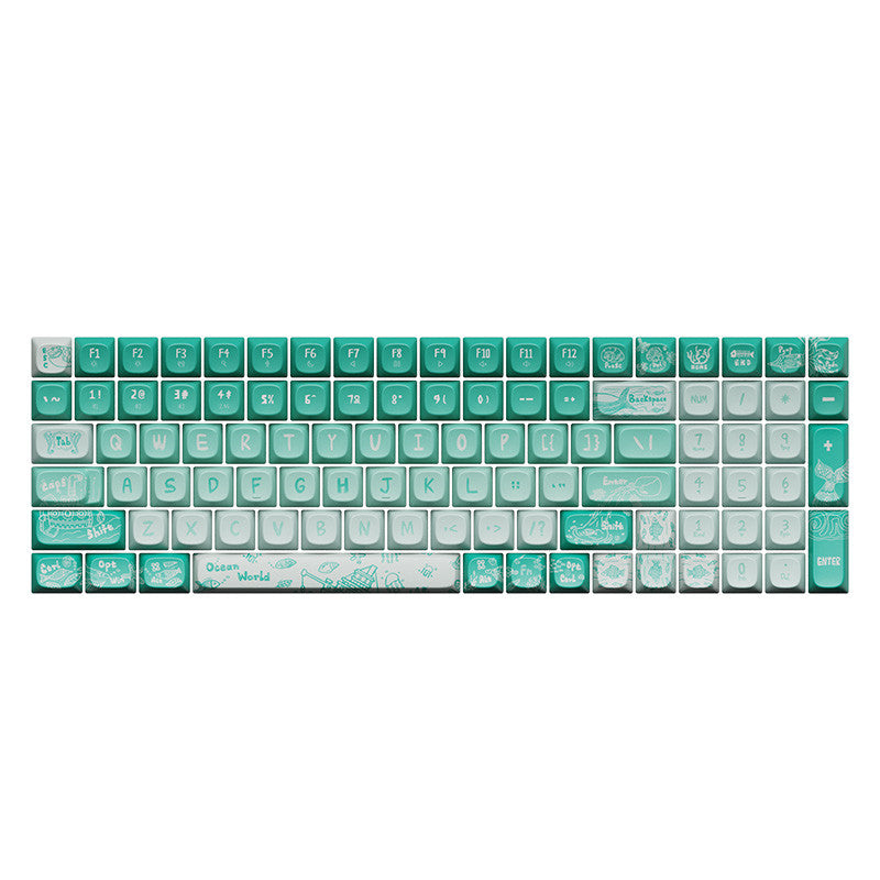 Original Theme keycaps voor mechanische toetsenborden (68/100) – hitte‑sublimatie