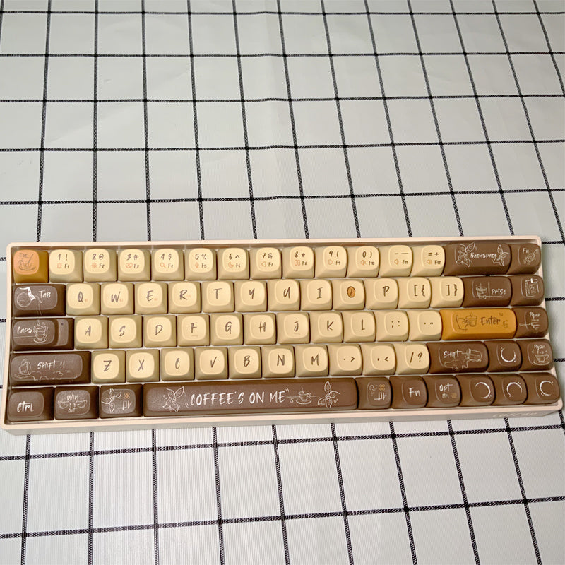 Original Theme keycaps voor mechanische toetsenborden (68/100) – hitte‑sublimatie