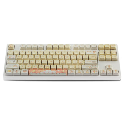 Custard Cute Keycaps – Schattige set voor 68/75/98/100 lay-outs