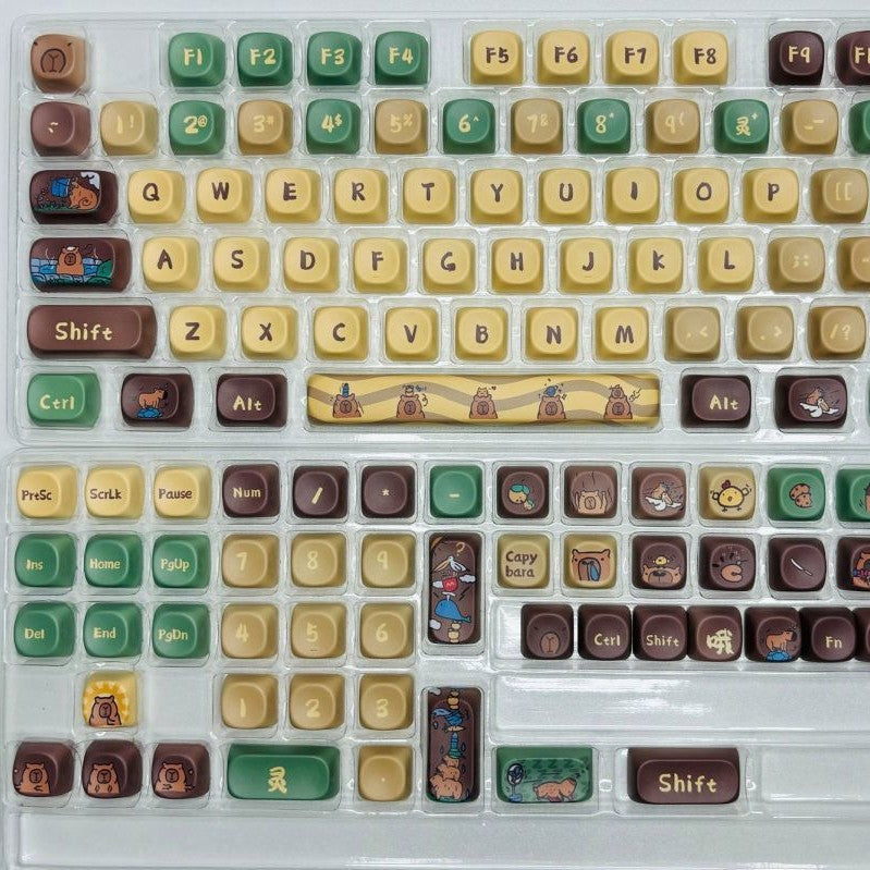 Capabala Girl MOA Height Keycap Set – 130 keycaps voor mechanische toetsenborden