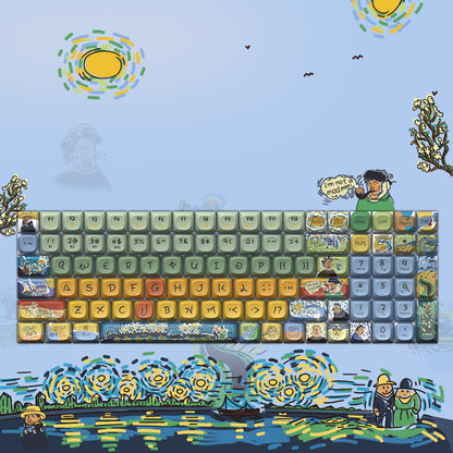 Original Theme keycaps voor mechanische toetsenborden (68/100) – hitte‑sublimatie
