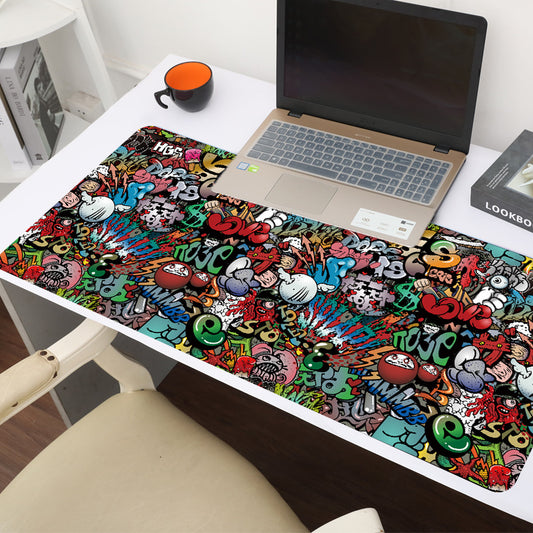 Simple Style Cute Girl Laptop Desk Mat – Anti-slip muismat en bureaulegger