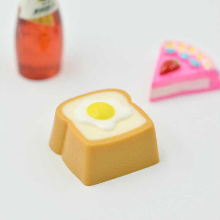 Breakfast Series Resin Keycap – Poached Egg, Ham of Jam