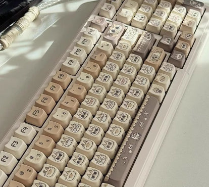 Kattenoortjes Keycaps met vijfzijdige dye-sublimation – Siamese Cat Small Bean Sand