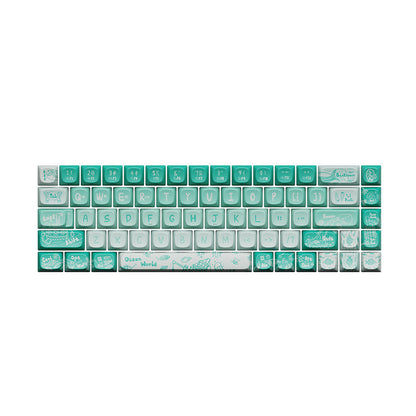 Original Theme keycaps voor mechanische toetsenborden (68/100) – hitte‑sublimatie