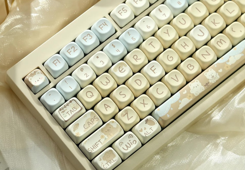 Milk Tea Little Bear Keycap – PBT (MOA-profiel)