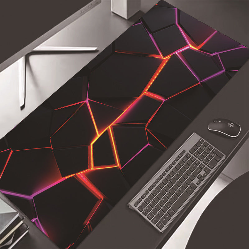 Oversized Gaming Muismat 3D – Anti‑slip & Lock‑Edge (Natuurlijk Rubber)