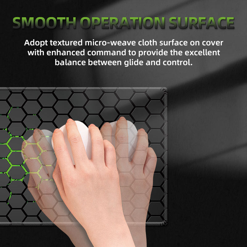 Honeycomb E-sports Muismat & Office Desk Mat – Antislip Natuurlijk Rubber (3 mm)