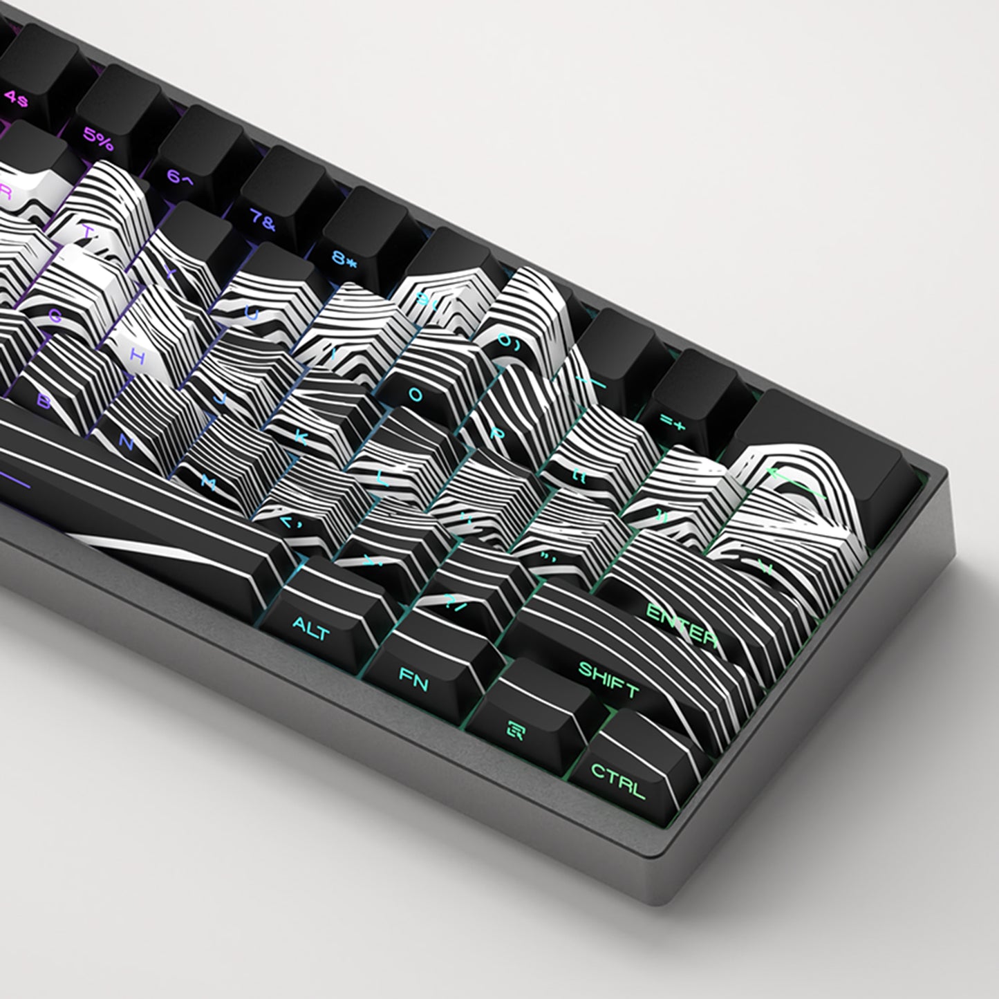 High Mountain Keycaps – PBT, originele fabriekshoogte, zijgegraveerd (130-delig)