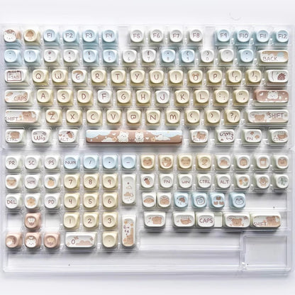 Milk Tea Little Bear Keycap – PBT (MOA-profiel)