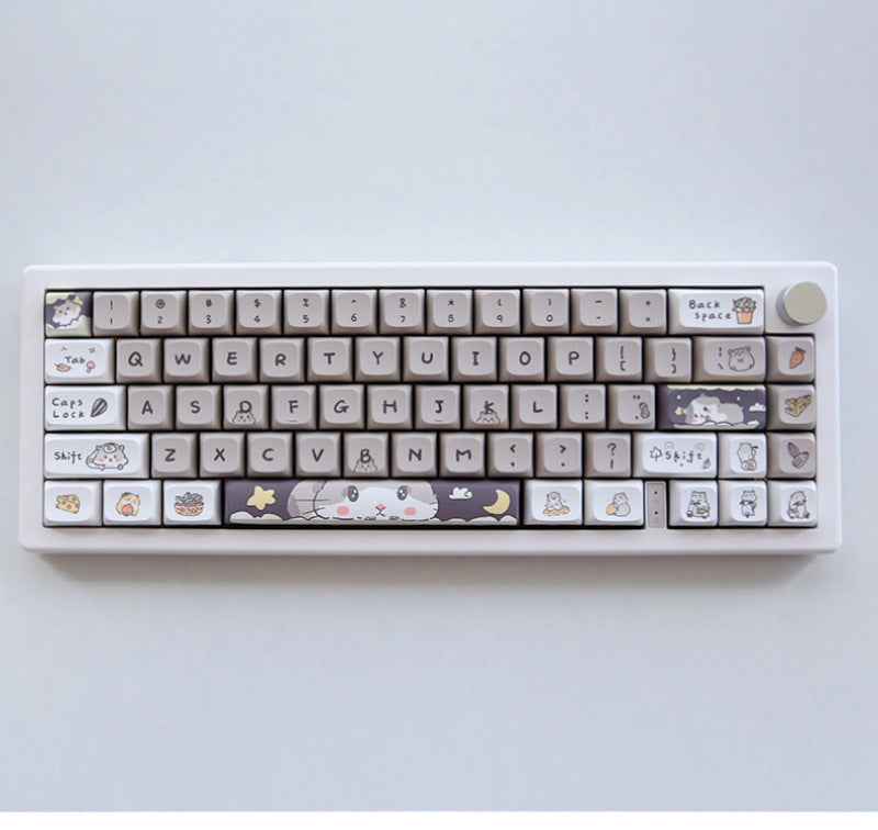 Custard Cute Keycaps – Schattige set voor 68/75/98/100 lay-outs