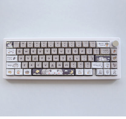 Custard Cute Keycaps – Schattige set voor 68/75/98/100 lay-outs
