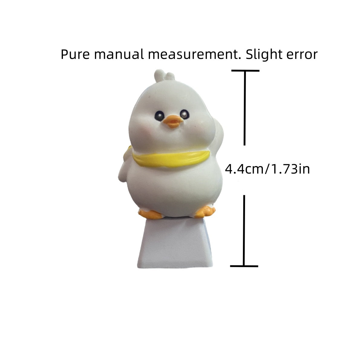 Small Yellow Duck – Handgemaakte Cross-axle Keycap voor Mechanische Toetsenborden | Powcaps