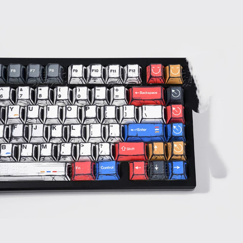 Classic Mix Light Anime‑geïnspireerde Keycaps – PBT, Universeel (1U) | Powcaps